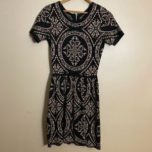 SALE Romeo & Juliet Couture Knit Tapestry Mini Dress